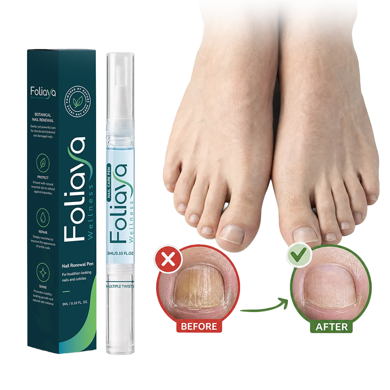 Foliaya botanical nail care pen